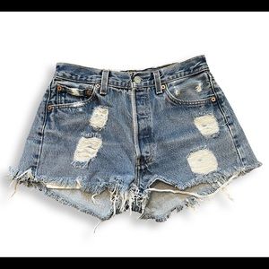 Levi’s High Rise Denim Shorts